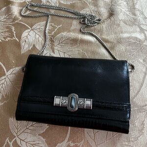 Vintage Black Brighton wallet clutch